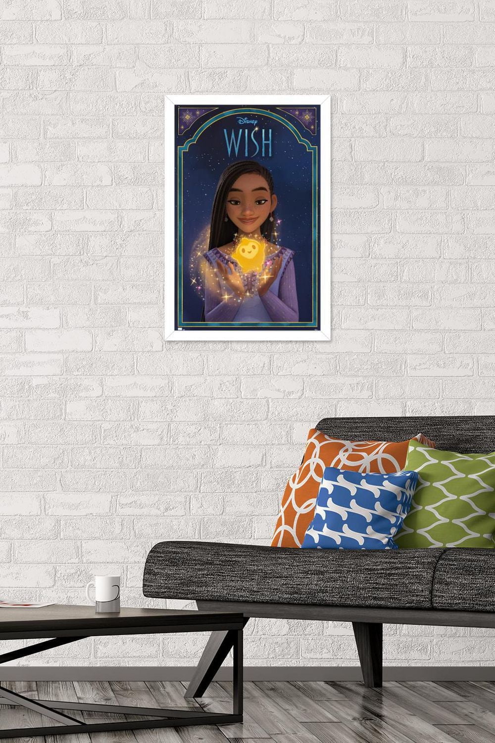 Disney Wish - Asha & Star Wall Poster, 22.375" x 34"