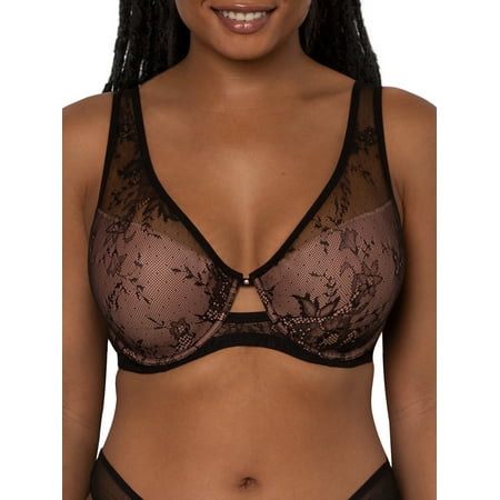 

Smart & Sexy Women s Mesh Plunge Bra Style SA1389