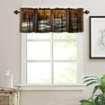 thumbnail image 5 of Landscape Valances Curtains for Windows,Nature 3D Scenery View Autumn Forest Lake Botanical Maples Scape Drapes Valance for Kitchen Bedroom Living Room,54x18 in, 5 of 6