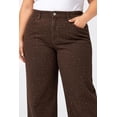 thumbnail image 4 of Jeans Wide Leg con pedreria /Tallas Extras, 576 (Cafe) cafe 40, 4 of 4