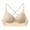 Complexion_BY51, variant on Women Cross Back Bra Padded Seamless No Underwire Deep V Neck Thin Straps Bralettes White 34