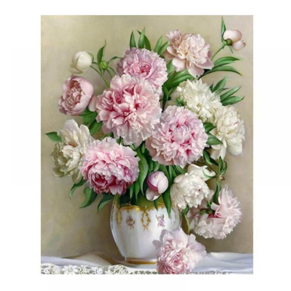 Clearance Diamond Painting Kits for Adults-5D DIY Still Life Flowers