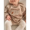 thumbnail image 2 of Bagilaanoe Newborn Baby Boy Girl Oversized Romper Sweatshirt Long Sleeve Bodysuits Letter Embroidery Pullover 3M 6M 12M 18M Infant Casual Tee Tops, 2 of 8