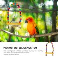 thumbnail image 2 of CIMAXIC 4 Sets Bird Training Toy Set Block Puzzle Toy Bird Swing Toy Colorful Biting Toy,2.95"X2.95"X2.36", 2 of 5