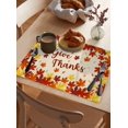 thumbnail image 3 of Fall Maple Placemats Set of 12 Leaf Thanksgiving Leaves Farmhouse Orange Ombre Heat Insulation Washable Place Mats, Rustic Non-Slip Table Mats for Dining Table Party Kitchen Decor,13x19 Inch, 3 of 4