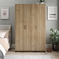 thumbnail image 3 of Systembuild Evolution Lory 3 Door Wardrobe with Clothing Rod in Natural, 3 of 11