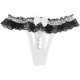 thumbnail image 1 of Braguitas de encaje de cintura baja para mujer - Ropa interior sexy lisa con silueta recta - Mezcla de poliéster, talla única, comodidad para todas las estaciones, 1 of 2