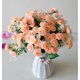 thumbnail image 3 of 30cm 15Heads Artificial Mini Roses Flower Bouquet Home Living Room Office Desktop Ornament Fake Flowers Wedding Party Decor, 3 of 5