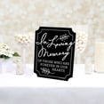 thumbnail image 3 of Big Dot of Happiness Black in Loving Memory Sign - Memorial Wedding Decor - Printed on Sturdy Plastic - 10.5 x 13.75 inches Sign with Stand - 1 Piece, 3 of 8