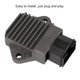 thumbnail image 1 of Rectificador de voltaje de motocicleta de repuesto Qiilu, regulador de voltaje de motocicleta apto para Honda HORNET (CB600F) (PC34) negro Amonsee No, 1 of 6