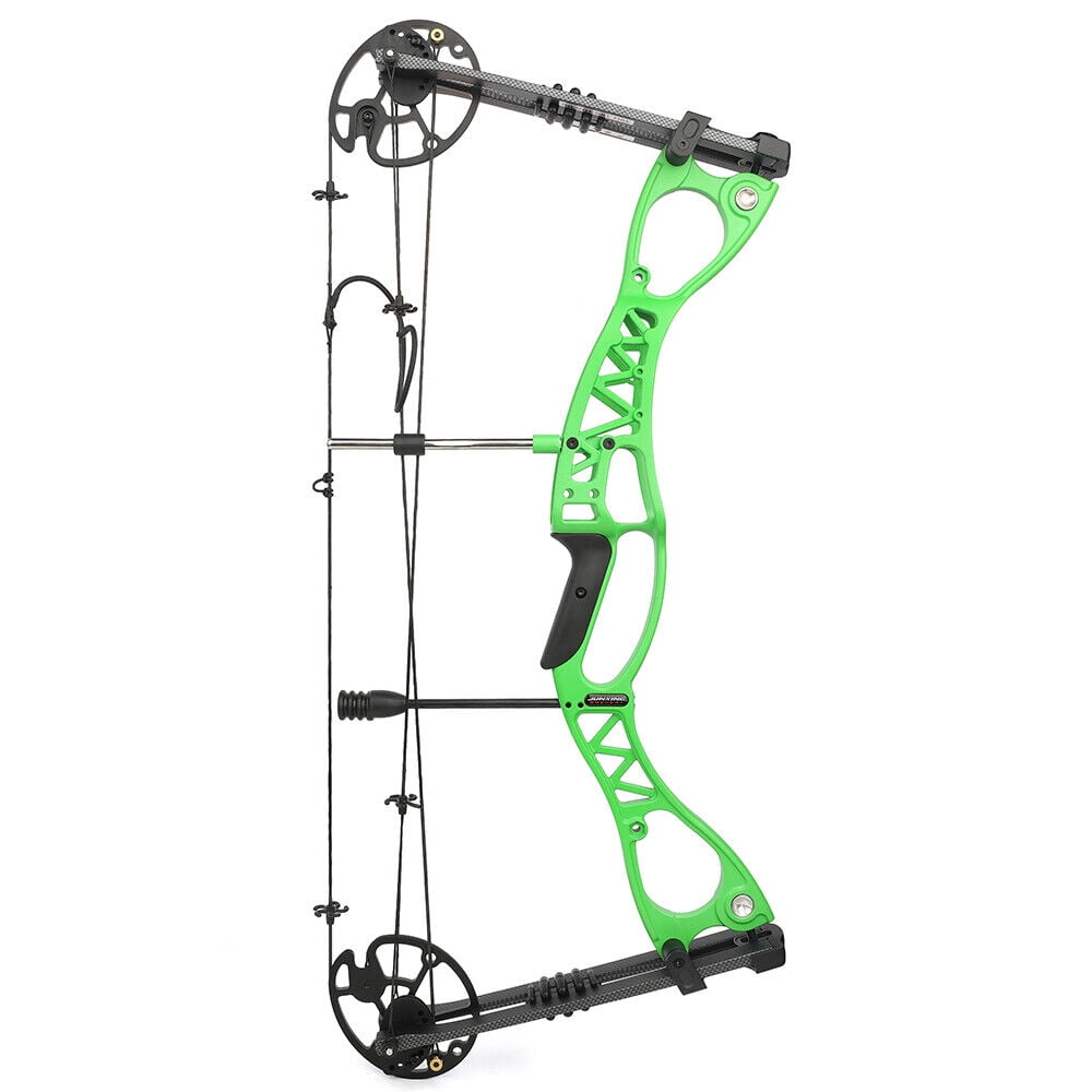 AME Compound Bow Kit 0-70lbs Archery Hunting Package Arrows Adult Target Shooting（only bow-green）
