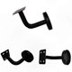 thumbnail image 3 of 6-Pack Durable Steel Stair Railing Brackets, 60x60mm Flat Rail Supports for Stair Handrails, 3 of 5
