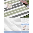 thumbnail image 6 of Sage Green Grey Striped Beach Towels Oversized Super Absorbent, Gray Modern Abstract Art Lightweight Bath Towel Quick Dry Sets For Bathroom/Pool/Rv Camping/Beach Play/Gym Room/Picnic 30"x60", 6 of 8