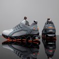 thumbnail image 3 of Men's Breathable Knit Blade-Sole Sneakers, Lightweight Lace-Up Athletic Shoes with Shock Absorption for Running, Gym, and Casual Streetwear, 3 of 10