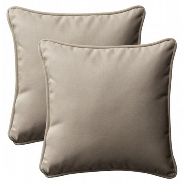 Pillow Perfect Inc. 386874 Solar Linen 18.5-Inch Throw Pillow (Set of 2)