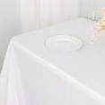 thumbnail image 5 of Balsa Circle 90" x 132" Polyester Rectangular Tablecloth Rounded Corners - White, 5 of 8