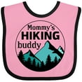 thumbnail image 3 of Inktastic Mommy's Hiking Buddy with Mountains and Trees Boys or Girls Baby Bib, 3 of 4