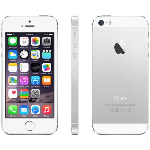Straight Talk Apple Iphone 5s 16gb Prepaid Smartphone Silver Walmart Com Walmart Com