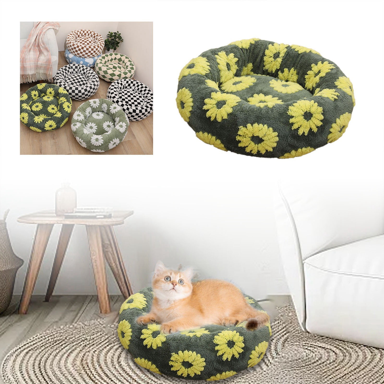 All Season Round Pet Bed for Dogs and Cats Cozy Resting Sleeping Mat Home Comfort