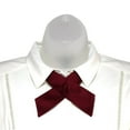 thumbnail image 3 of Solid Burgundy Crossover Tie For Women, 3 of 4