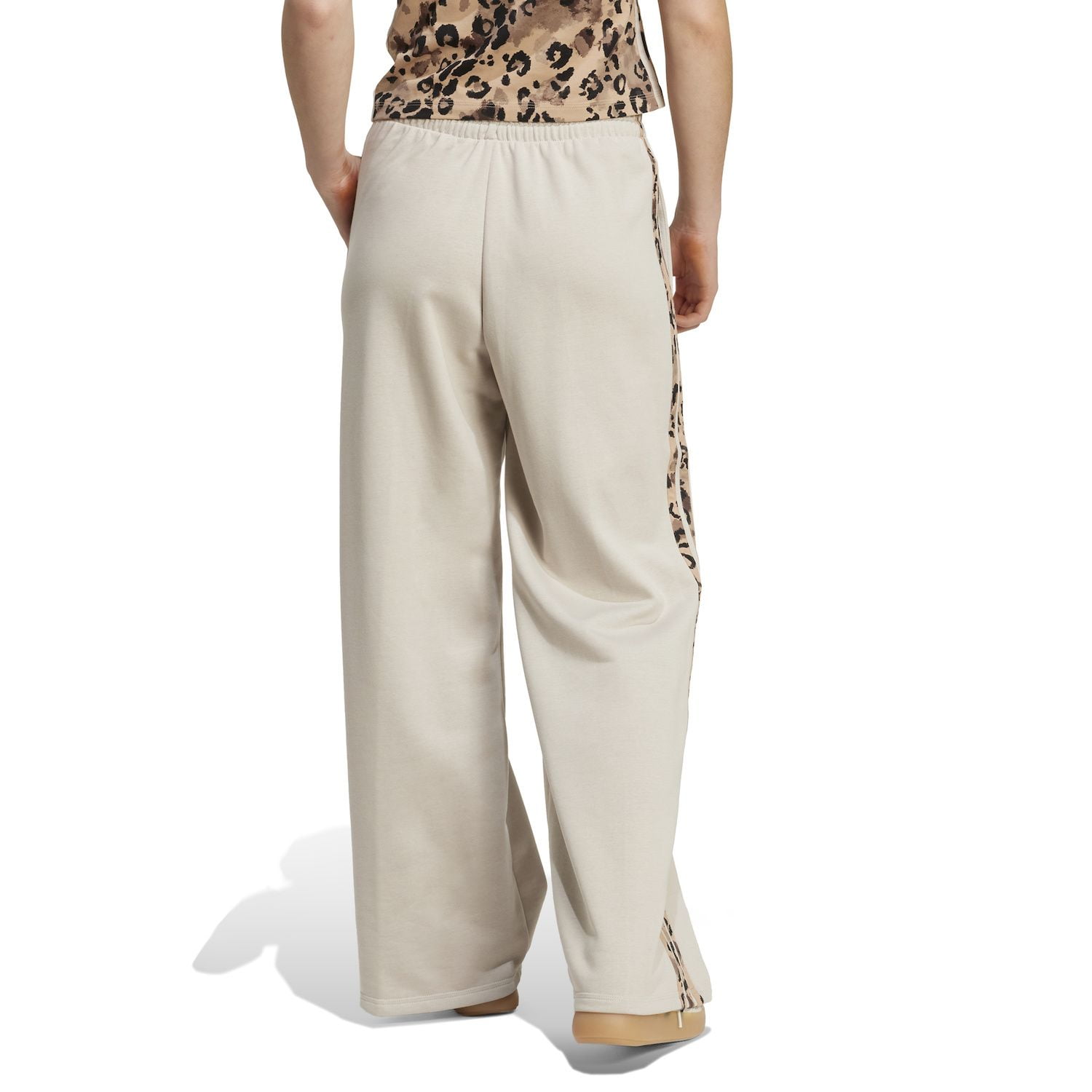 Women's adidas 3-Stripes Animal Printed Open Hem Sportswear Pants