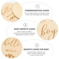 thumbnail image 2 of CRAFTHROU 2Pcs Light Brown Cards for Newborn Plaque and Photos, 2 of 7