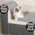 thumbnail image 3 of MK Gdledy Premium Cat Scratching Pad, Self-Adhesive Anti-Scratch Furniture Protector, Wall & Door Climbing Mat for Cats, Durable Woven Material,40" x 16", 3 of 5
