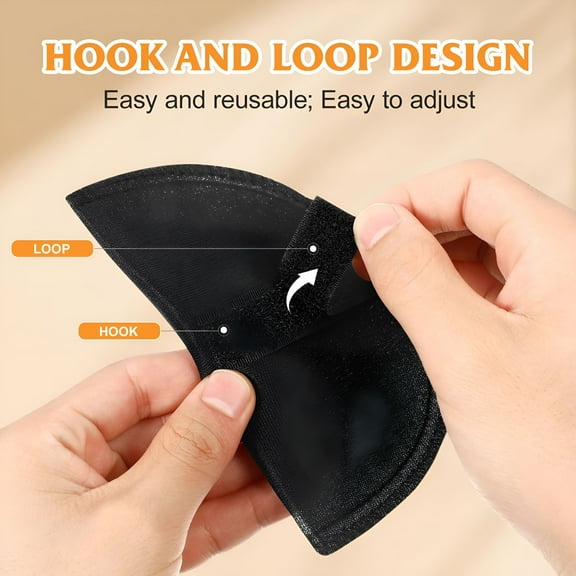 TELOLY 2Pairs Thin Shoulder Pads for Women Smooth Contours Under Clothes