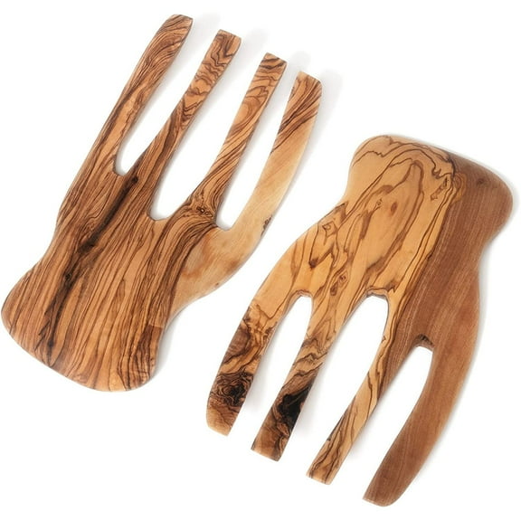 Lipper International Olive Wood Salad Hands
