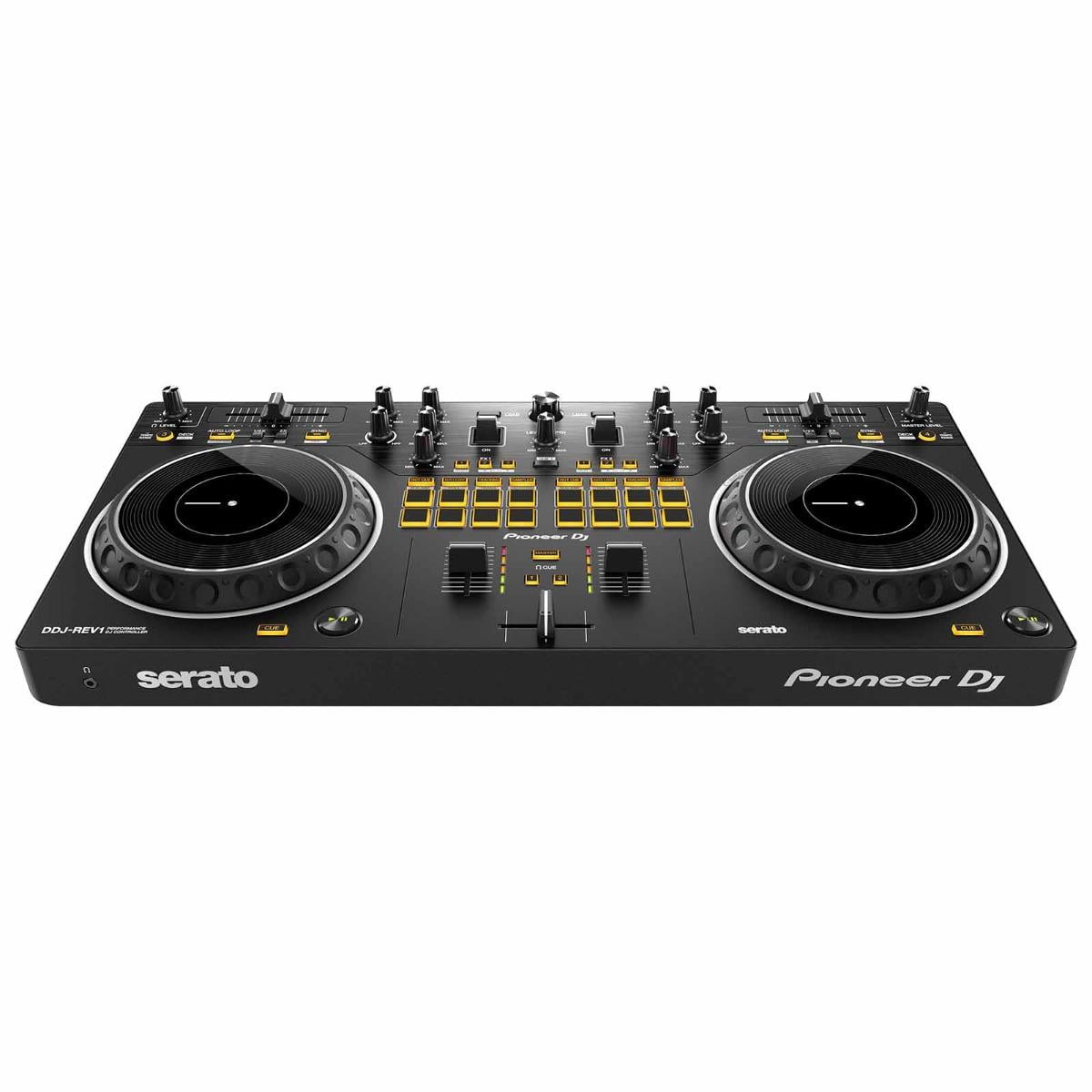 Pioneer DJ DDJ-REV1 Scratch Style 2-Channel DJ Controller for Serato DJ Lite with Case & Cover Package