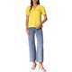 thumbnail image 2 of BLUSA CHIC PARA MUJER CON CUELLO PETER PAN Y MANGAS CORTAS ABULLONADAS CAMISA RETRO S AMARILLO, 2 of 6