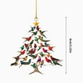thumbnail image 3 of FXMLRLK Christmas Ornament, 2D Acrylic Colorful Stack Hummingbird Ornaments, Hummingbirds Christmas Tree Ornament for Winter Bird Home Décor & Hummingbirds Lovers,Multicolor, 3 of 8