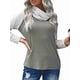 thumbnail image 3 of Worallymy Mujeres Otoño Color Sólido Manga Larga Cuello Capucha Casual Outfit Pullover Sudaderas Worallymy JD735906117, 3 of 4
