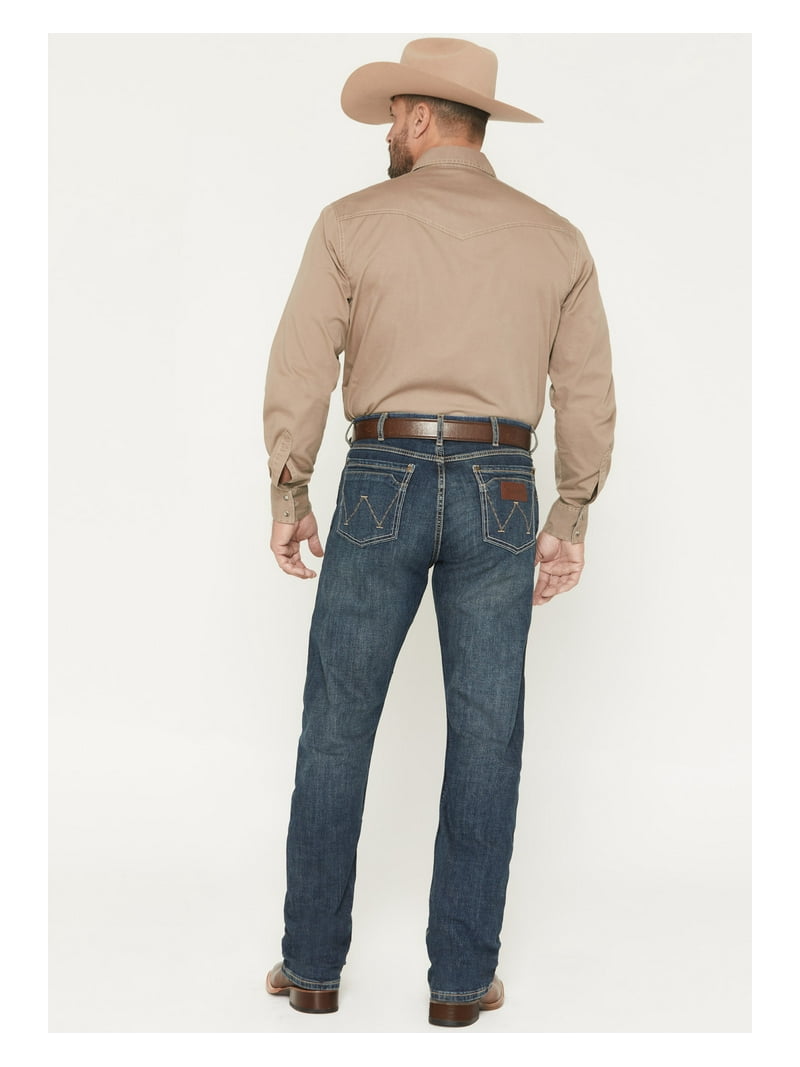 Vaqueros Wrangler De Corte Recto, Estilo Retro, Ajustados, Para Hombre Tallas Grandes Y Altas Color Negro 34 Ancho X 38 Largo~p123441052