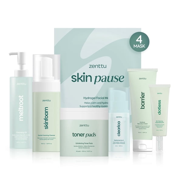 Kit de cuidado de la piel Zenttu Zen Balance de 6 pasos para piel sensible y grasa