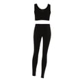 thumbnail image 4 of Mujer Fitness Bra Top Chaleco Pantalones Medias deportivas Compresión Entrenamiento Yoga Traje (S), 4 of 8