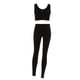 thumbnail image 4 of Mujer Fitness Bra Top Chaleco Pantalones Medias deportivas Compresión Entrenamiento Yoga Traje (L), 4 of 8
