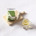 thumbnail image 3 of TISHITA 5x 1:12 Dollhouse Miniature Cake Miniature Pretend Toy Green Tea, 3 of 7