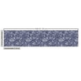 thumbnail image 2 of Ambesonne Under the Sea Fabric by the Yard Upholstery, Shells and Plants, 2 Yards, Navy Blue White, 2 of 4