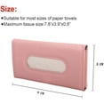 thumbnail image 7 of RUseeN Car Tissue Holder, Tissue Holder for Car with High-End Lotion Facial Tissues, Car Visor Tissue Dispenser, Car Napkin Holder, PU Leather Tissue Holder in car, Sun Visor Accessory, Pink, 7 of 7