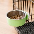 thumbnail image 2 of Cuenco extraíble 2 en 1 para perros para jaulas, alimentador de comida para cachorros, plato de agua con soporte para pernos, cuenco colgante de acero inoxidable para mascotas, cuenco de agua para, 2 of 6