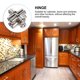 thumbnail image 5 of unbranded 2Ud Bisagras Para Puertas Y Gabinetes En Aleación De Zinc Plateada Funcionales Y De, 5 of 5