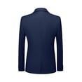 thumbnail image 3 of Mens Suit Slim 2-piece Suit Business Wedding Party Jacket Top Pants, 3 of 3