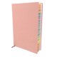 thumbnail image 1 of Colorful Edge Pink PU Paper School Notepad for Writing Undated Journal Portable Size 7.5 x 5.5 Inches, 1 of 5