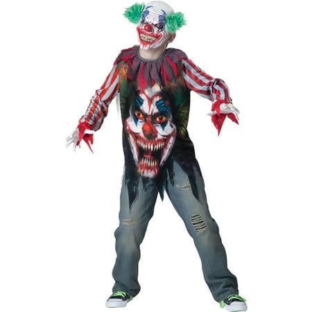 Morris Costumes Boys New Big Top Terror Child Clowns Scary Costume 8, Style IC17045SM