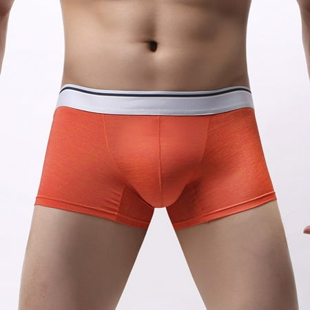 

Sexy Men Ice Silk Boxer Briefs Pouch Underwear Shorts Trunks Sports Underpants