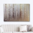 thumbnail image 2 of wall26 Canvas Print Wall Art Foggy Autumn White Birch Tree Forest Nature Wilderness Mixed Media Modern Art Rustic Landscape Relax/Calm Multicolor for Living Room, Bedroom, Office - 16"x24", 2 of 5