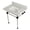 Carrara Marble / Matte Black, variant on Kingston Brass KVPB3030MASQ6 Templeton 30" Carrara Marble Vanity Top with Acrylic Legs (8-Inch, 3-Hole), Carrara Marble White/Polished Nickel