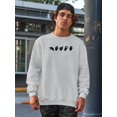thumbnail image 2 of Sign Language V Sweatshirt Men -Emma Scarvey Designs, Male 3X-Large, 2 of 4