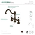 thumbnail image 2 of Kingston Brass KS3782PX Restoration Kitchen Bridge Faucet, Polished Brass, 2 of 2